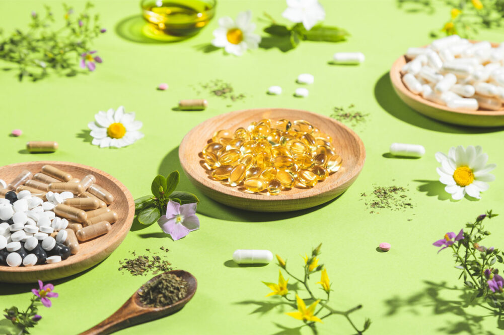 Various vitamins and supplements