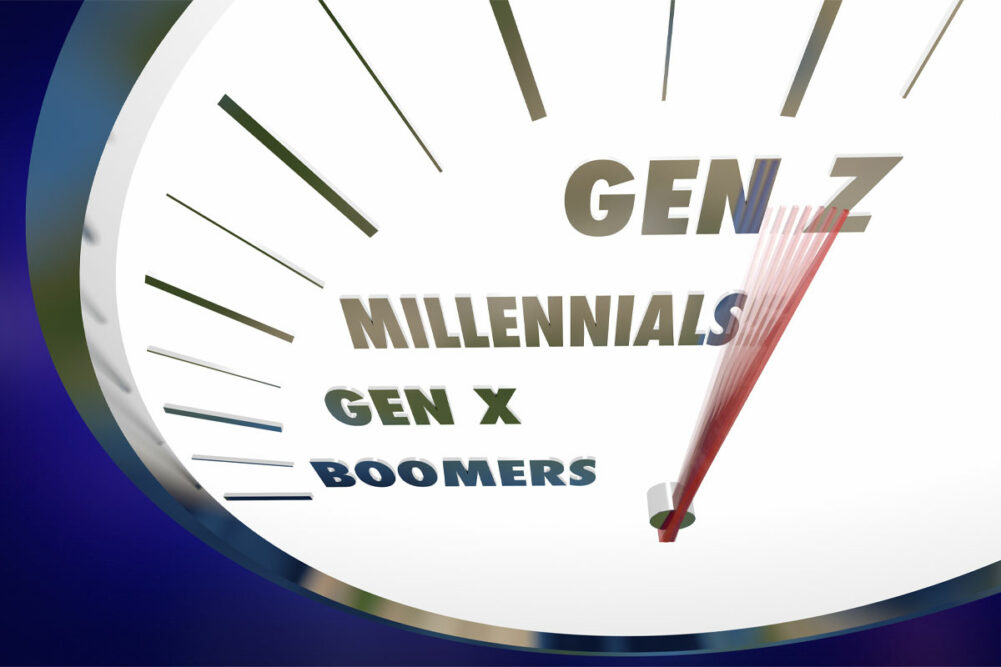 Speedometer with generation names