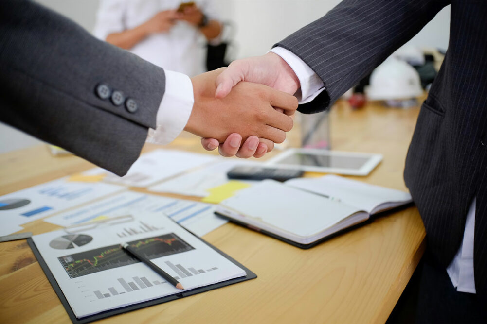 Shaking hands agreement