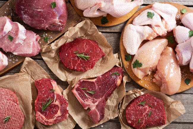red meat and poultry