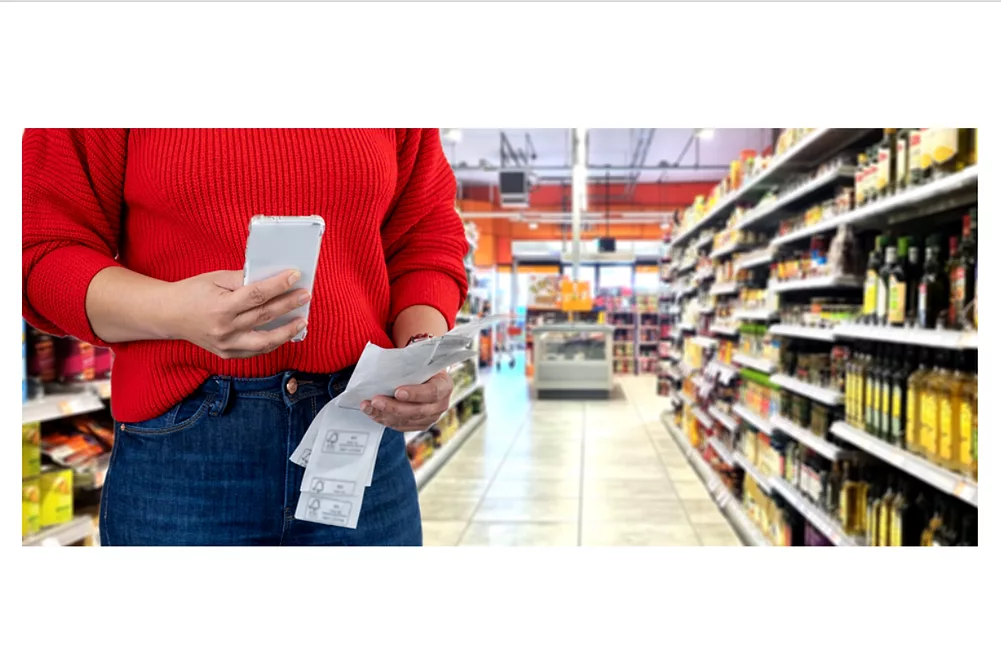 woman in grocery store