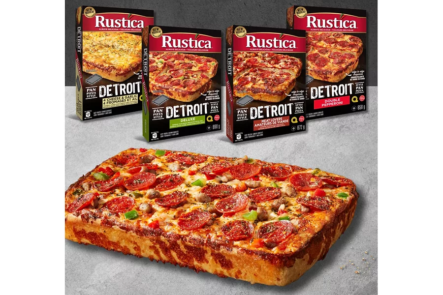 Rustica foods detroit style pizza