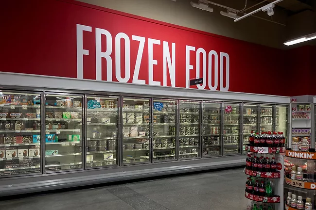 frozen food section