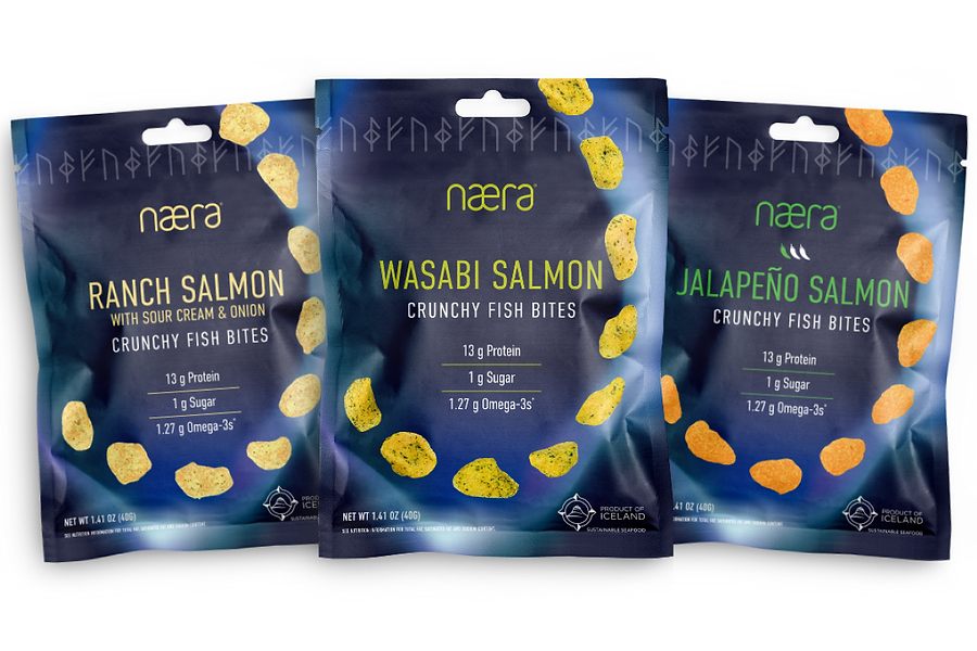 Crunchy salmon fish bites