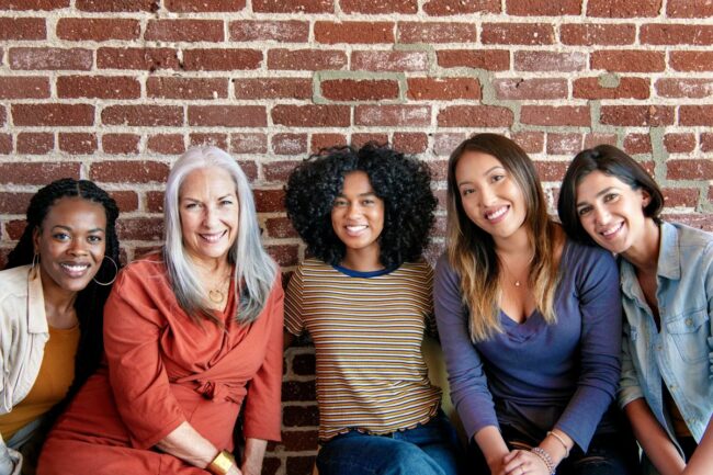 strong women supporting each other