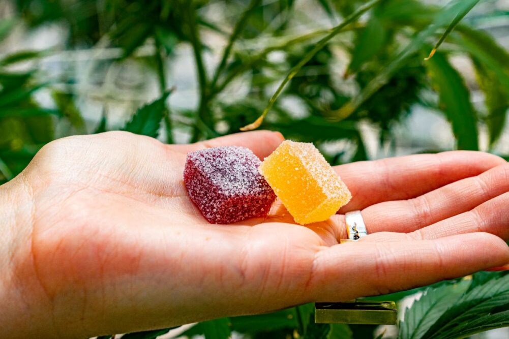 candy in hand