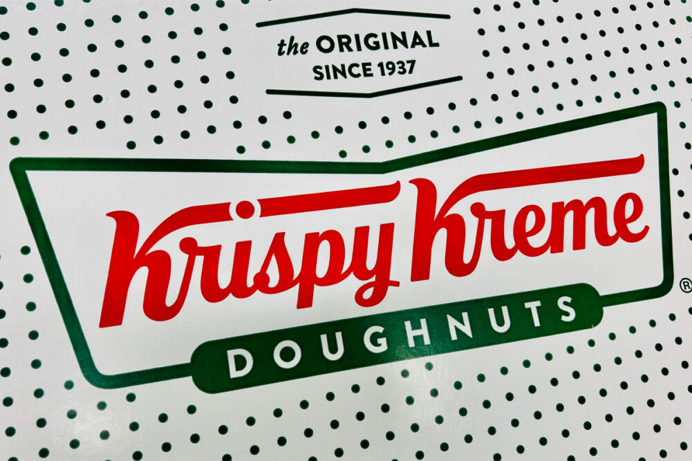 Krispy Kreme logo on box
