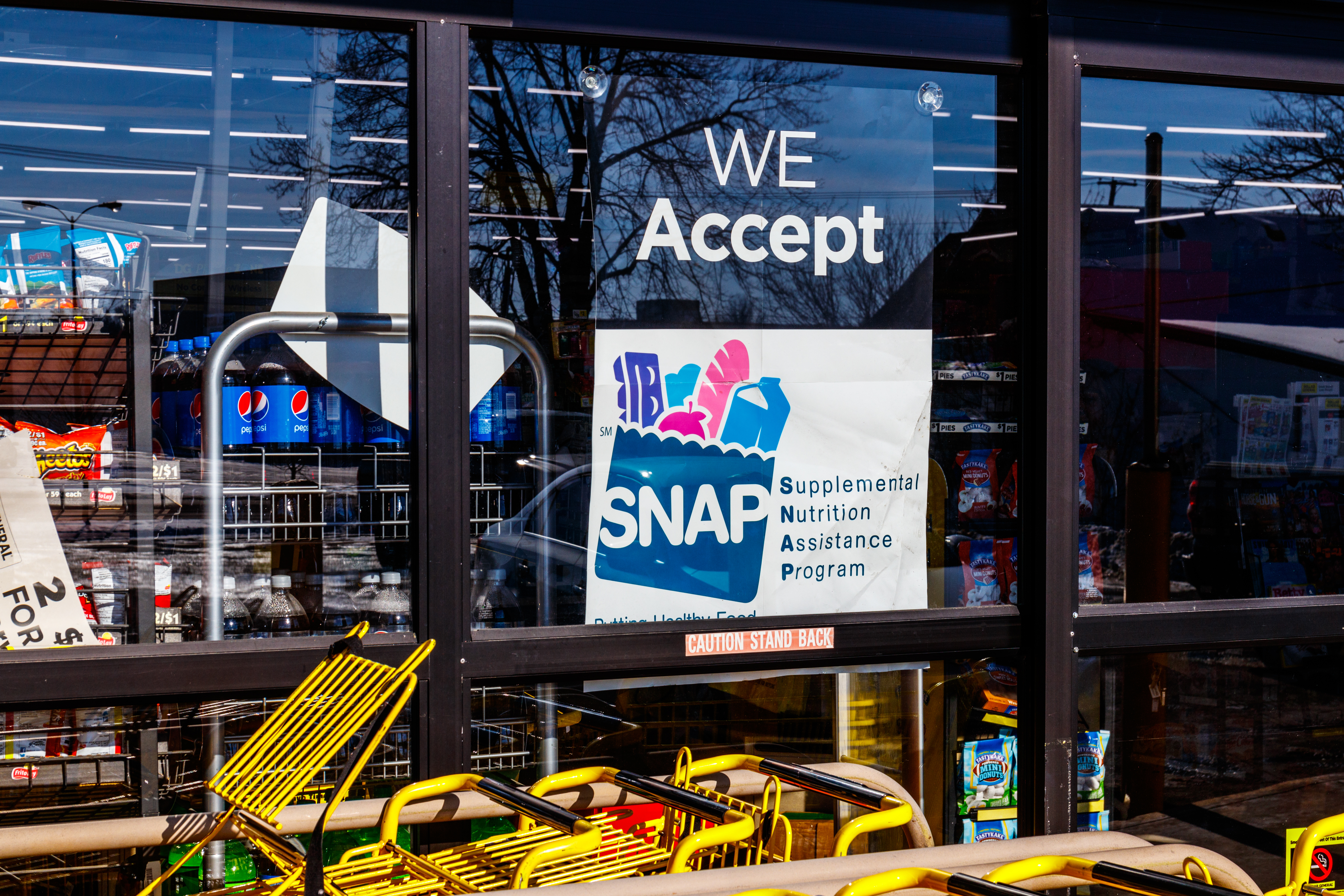 JetCityImage Snap benefits sign
