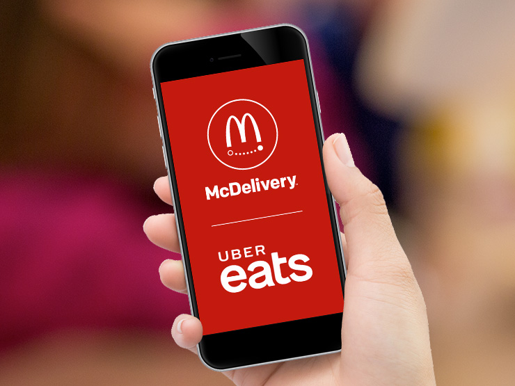 McDonalds UberEats delivery