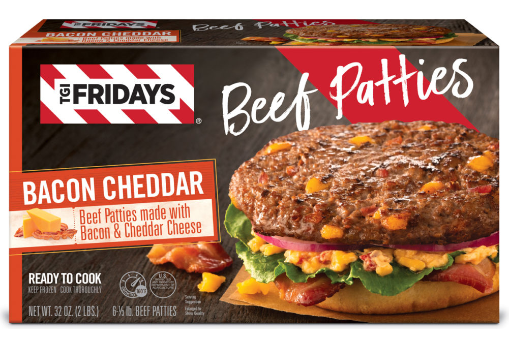Cargill TGI Fridays retail frozen beef patties