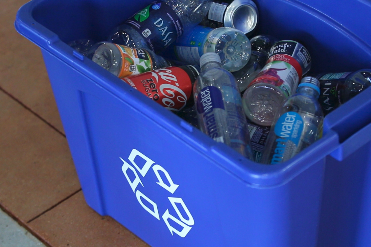 Coca-Cola recycling bin