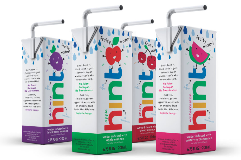 Hint Kids flavored water