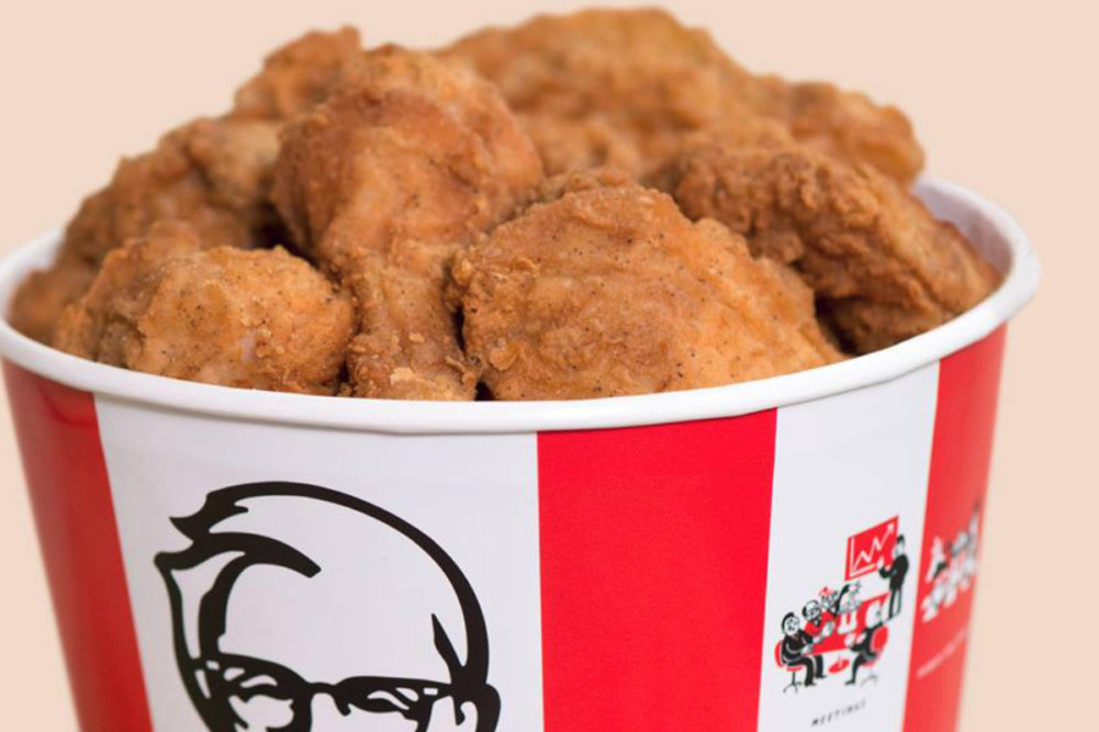 KFC fried chicken bucket