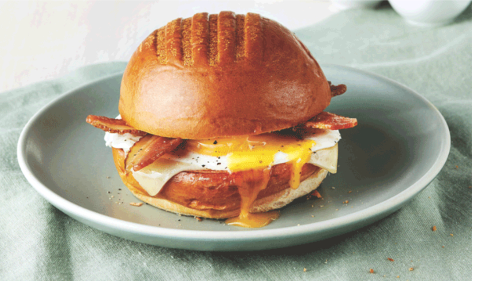 Panera over-easy egg breakfast sandwich