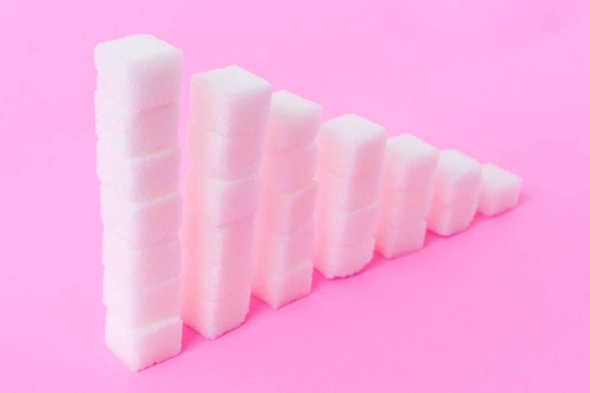 Stacks of sugar cubes