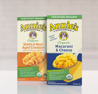 Annies organic pasta, General Mills