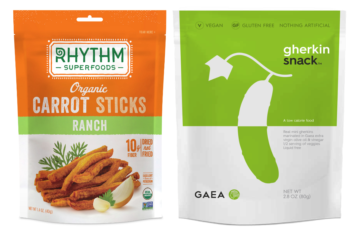 Rhythm Superfoods and Gaea vegetable snacks