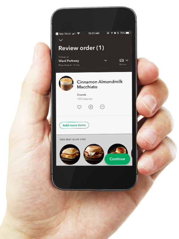 Starbucks mobile order and pay