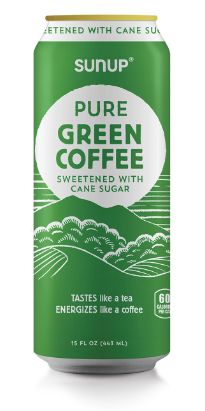 Sunup Pure Green coffee latte