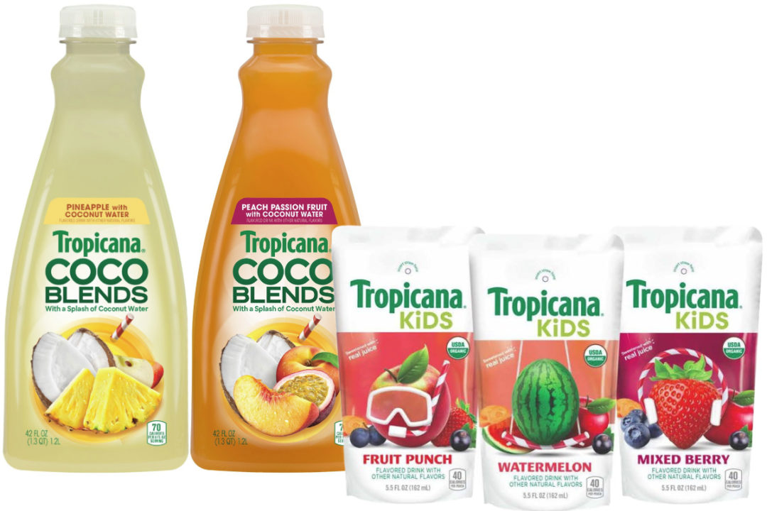 Tropicana CoCo Blends and Tropicana Kids organic beverages, PepsiCo