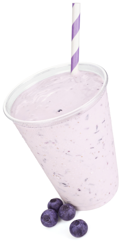 Blueberry yogurt beverage