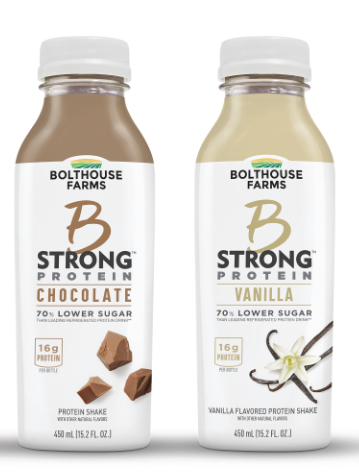 B Strong protein drinks, Bolthouse Farms