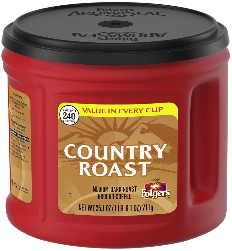 Folgers Country Roast coffee