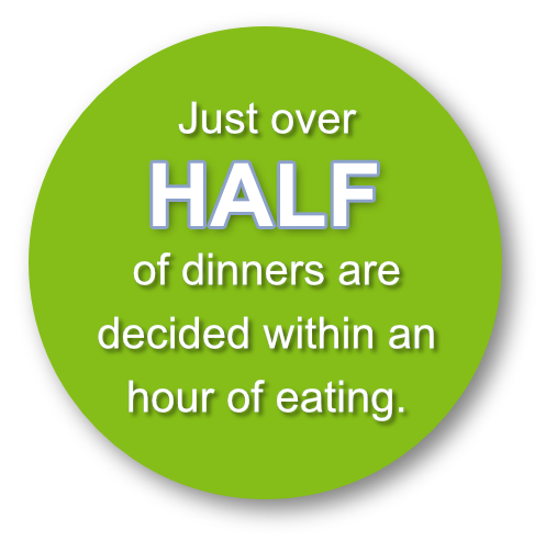 Half of dinners quote bubble