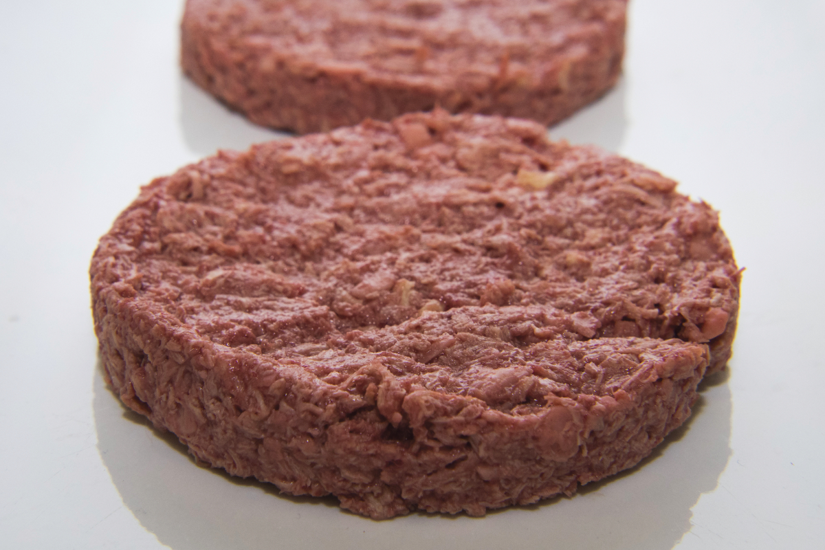 Raw Impossible Foods patty