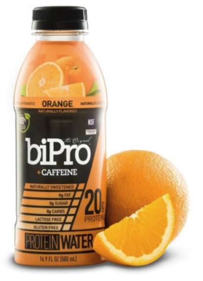 Orange BiPro protein water