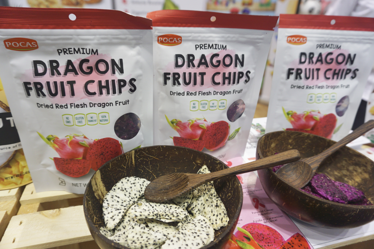 Dragon fruit chips