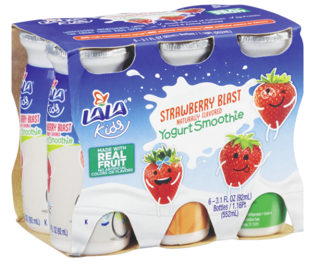 LaLa Kids yogurt smoothies