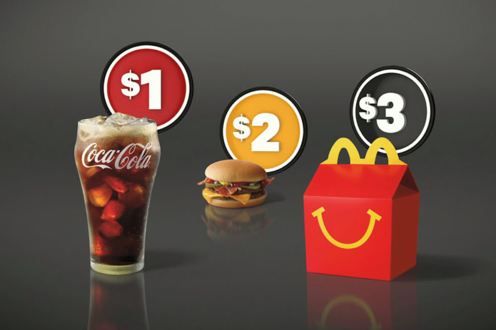 McDonald's sees lift from $1 $2 $3 Dollar Menu, 2018-05-01