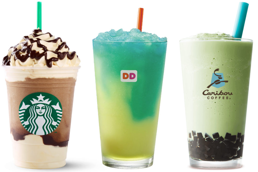 New beverages from Starbucks, Dunkin' Donuts and Caribou Coffee