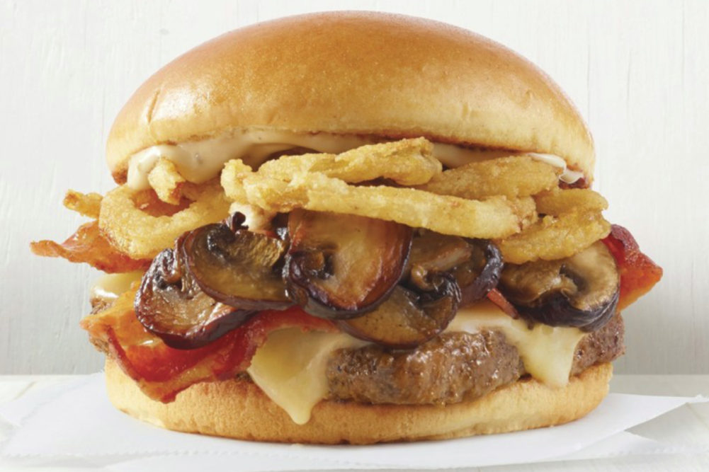 Wendy's Smoky Mushroom Bacon Cheeseburger