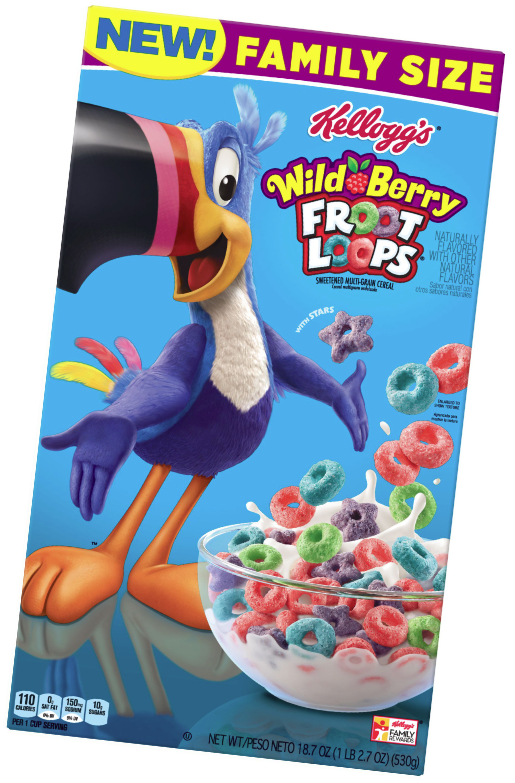 Wild Berry Froot Loops cereal, Kellogg