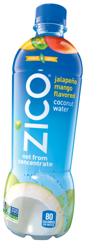 Zico jalapeño mango coconut water, Coca-Cola