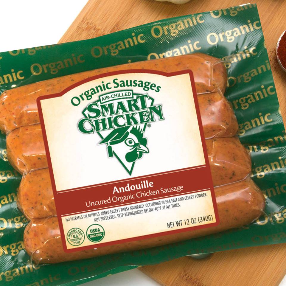 Smart Chicken organic sausage, Tecumseh Poultry