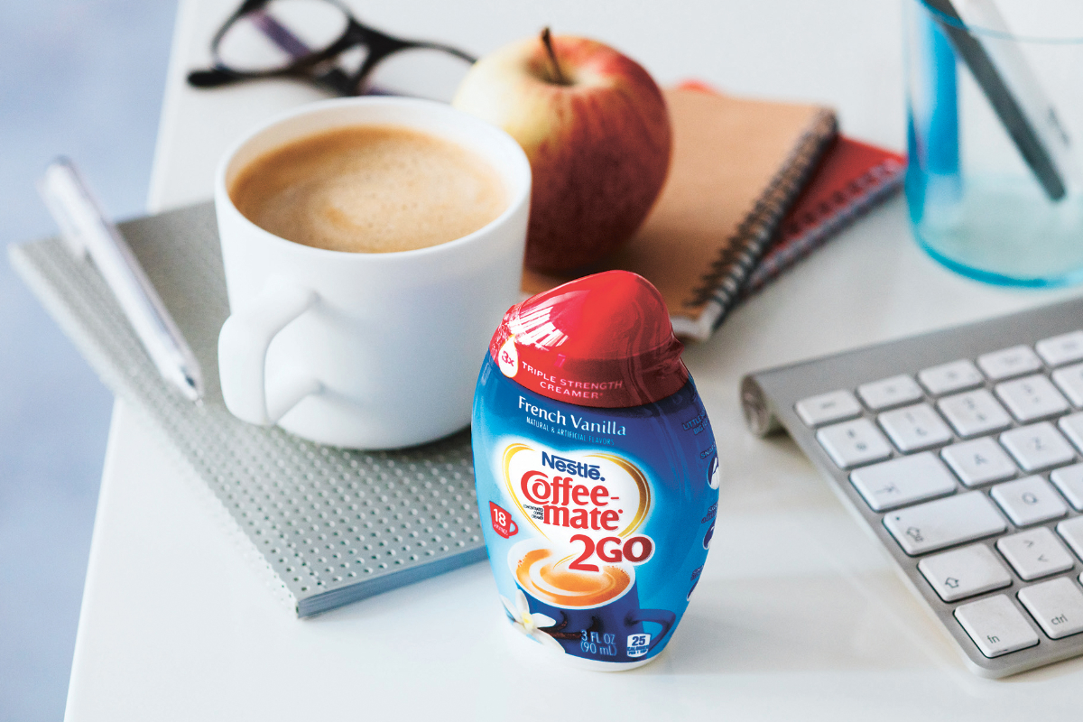 Coffee-Mate 2 Go coffee creamer, Nestle