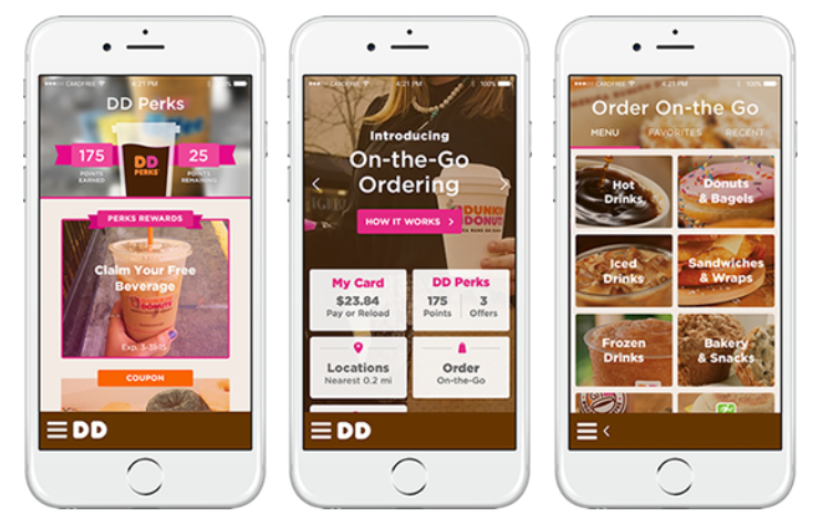 Dunkin mobile apps