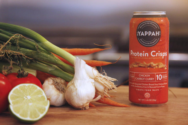 Yappah! chicken carrot curry protein crisps, Tyson Foods