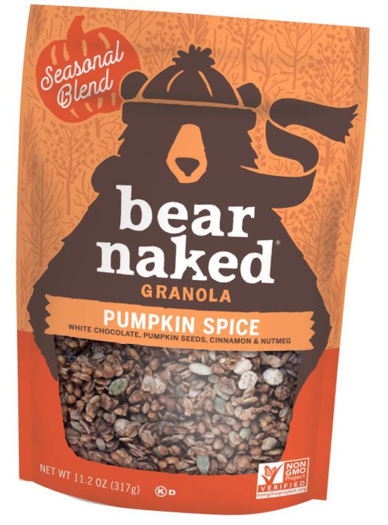 Bear Naked pumpkin spice granola, Kellogg
