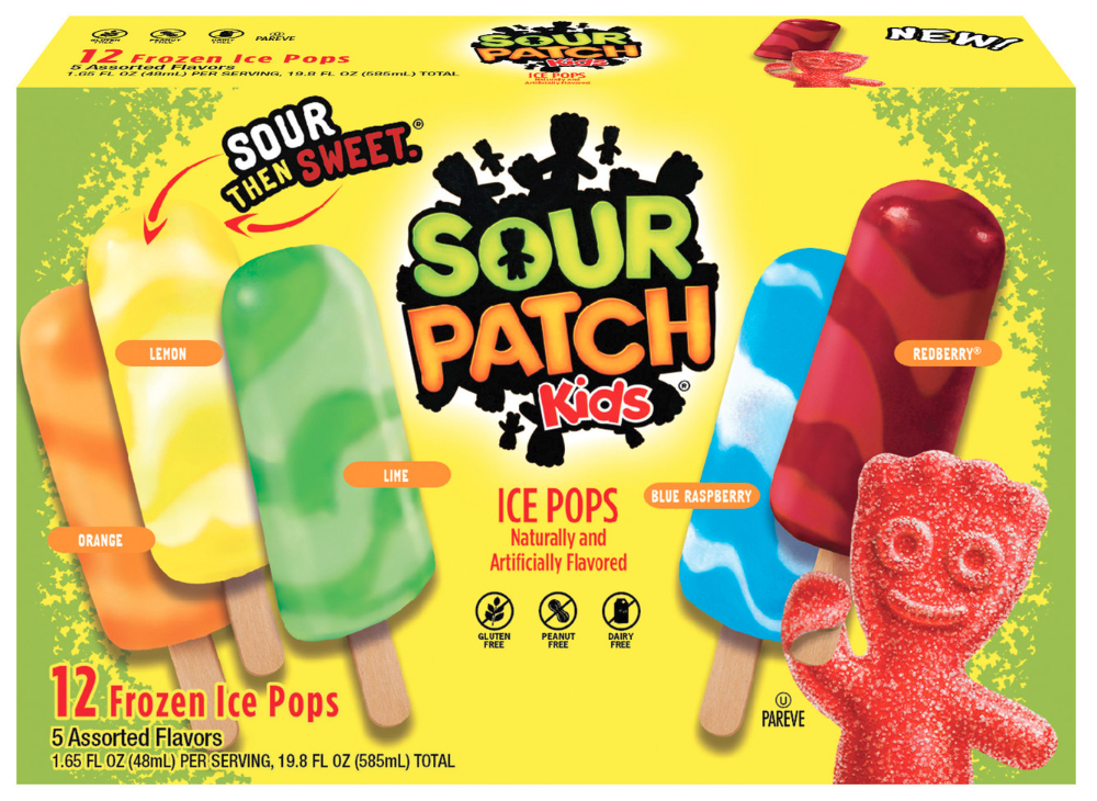 Sour Patch Kids ice pops, J&J Snack Foods