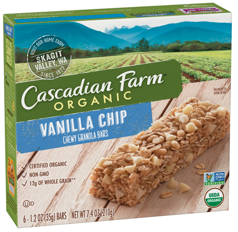 Cascadian Farm granola bars, General Mills