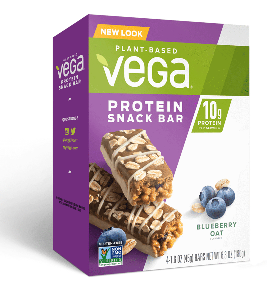 Vega protein snack bars, Danone