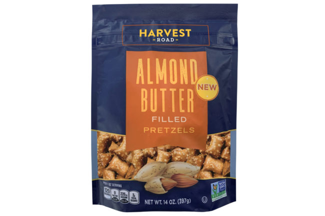 Harvest Road almond butter-filled pretzels