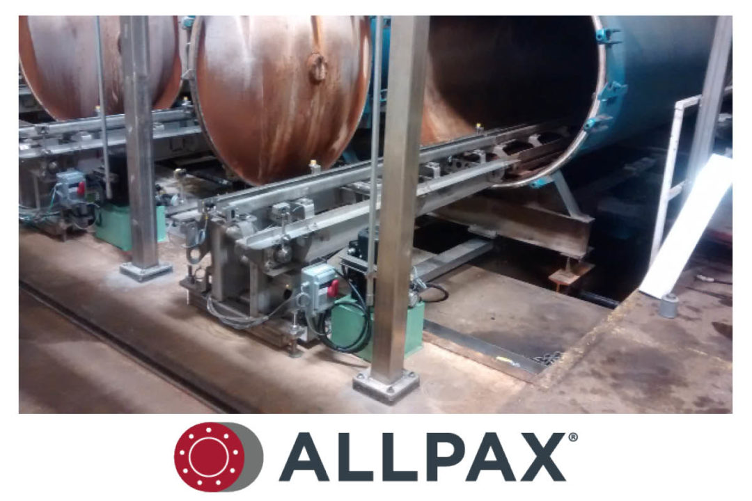 AllTrax telescoping retort loader by Allpax