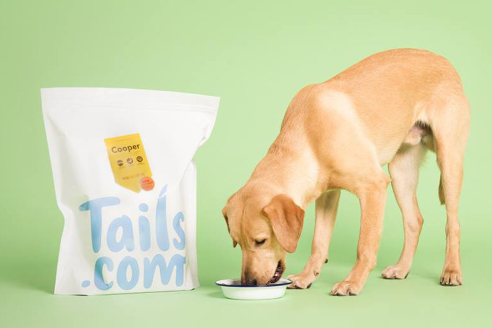 Tails pet food package with lab