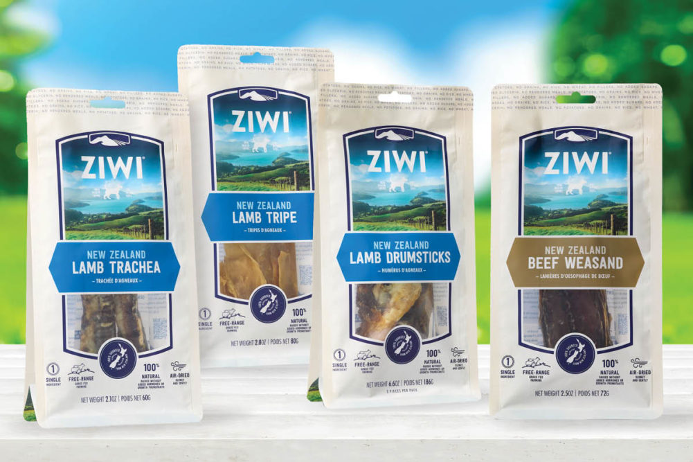 Four new Ziwi chews varieties